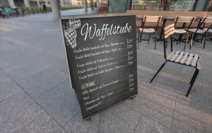 Printdesign Speisekarte für Hochwildpark Eifel